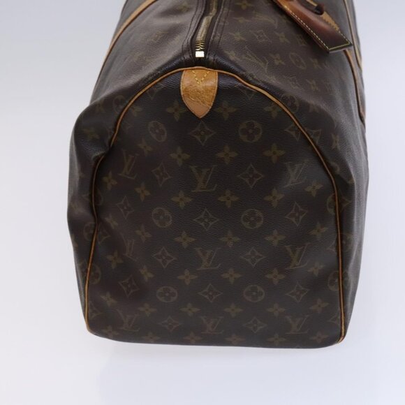 LOUIS VUITTON Monogram Keepall 55 Boston Bag LV Auth - Picture 4 of 16